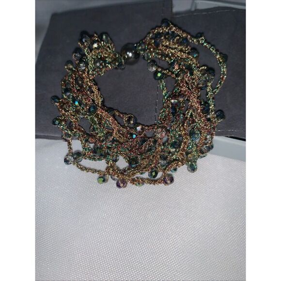 O&N Italy Chunky Beaded bracelet Magnetic Ball Clasp Multicolor,mothers day gift - Picture 8 of 12